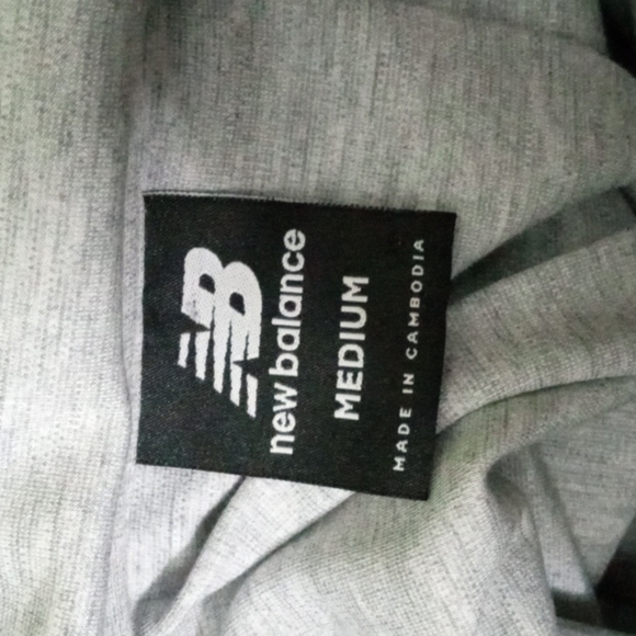 New Balance Hooded Jersey Crop Top, M, Heather Grey, Short sleeve, High … - Picture 10 of 14